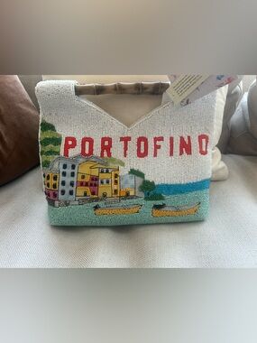 Viral Portofino Beaded Coastal Tote - Multicolor